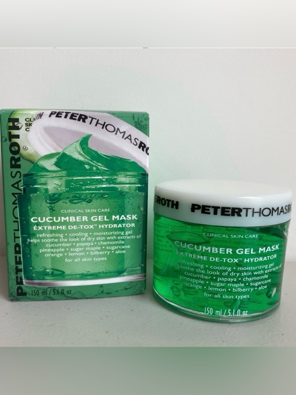 Peter Thomas Roth Cucumber Gel Mask Full Size 150ml BNIB RV$55